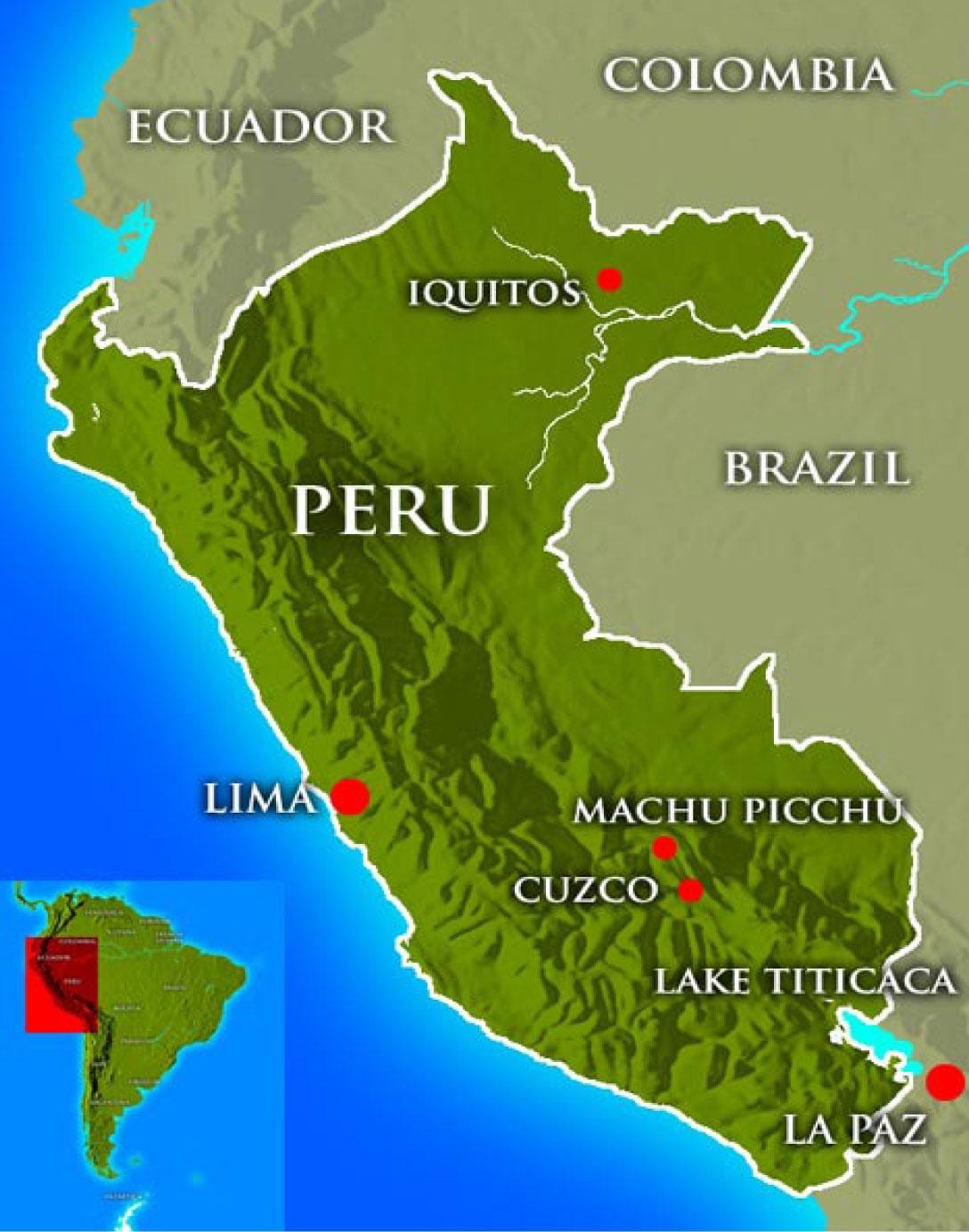 Mapa de la capital de perú