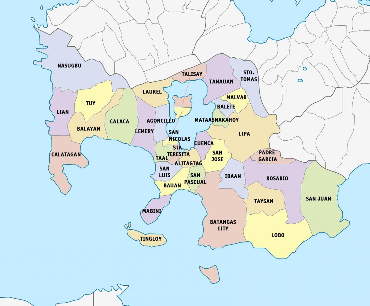 Mapa de Lima batangas