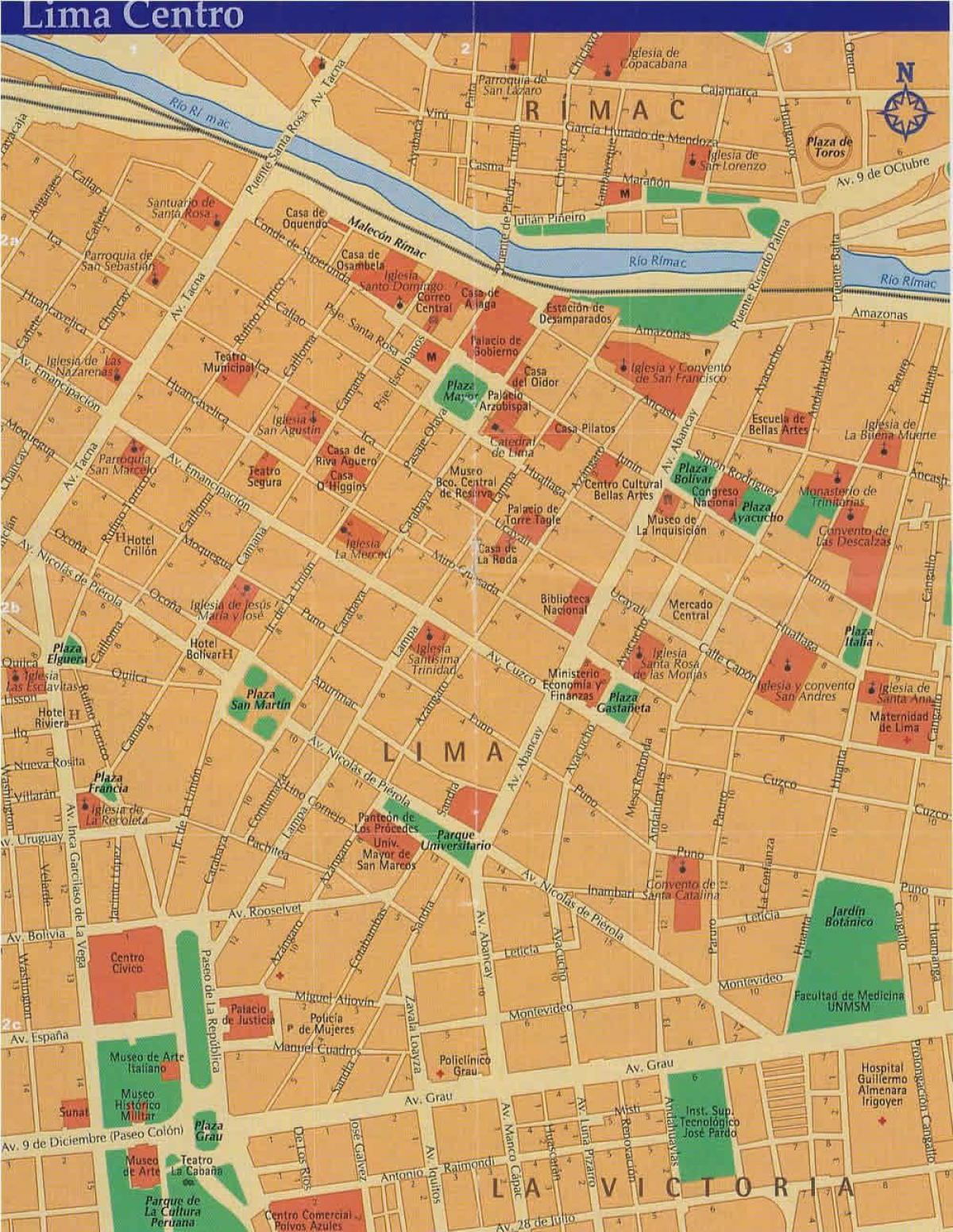 Mapa de la ciudad de Lima