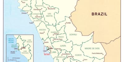 Mapa de Lima centro de tecnología de la