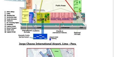 El aeropuerto internacional de Lima mapa