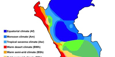 Mapa de perú climático